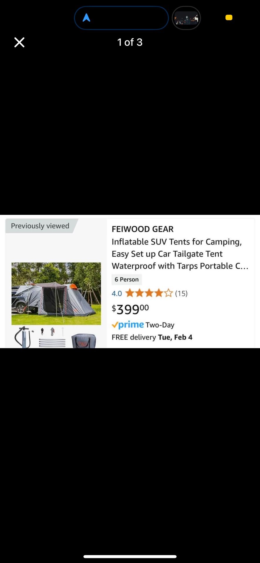 Feiwood Car Tent