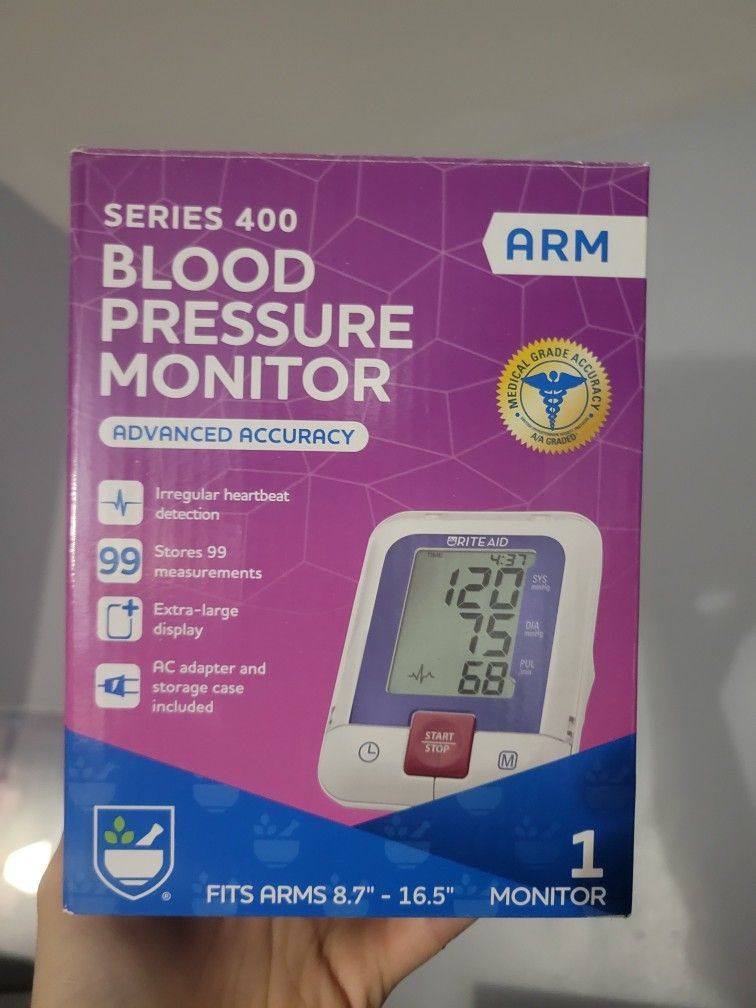 Rite Aid Deluxe Automatic Blood Pressure Cuff Arm Monitor - Series 400