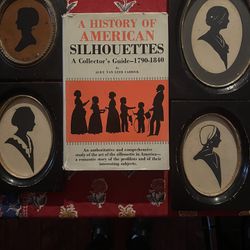 Antique American Silhouettes w a guide to the history. 