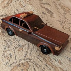 Old school wooden police car