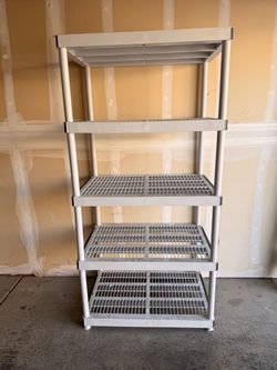 5-Tier Plastic Storage Shelving Unit