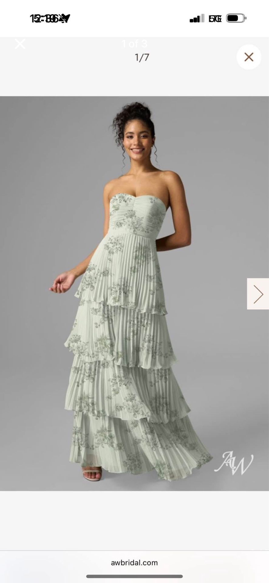 Pistachio Green Bridesmaid/Wedding Guest Dress