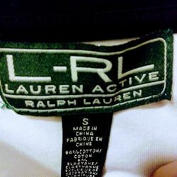 Ralph Lauren White With Black Accents And Zipper