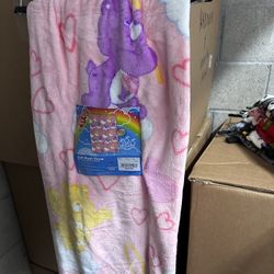 Pink Care Bear Throw 