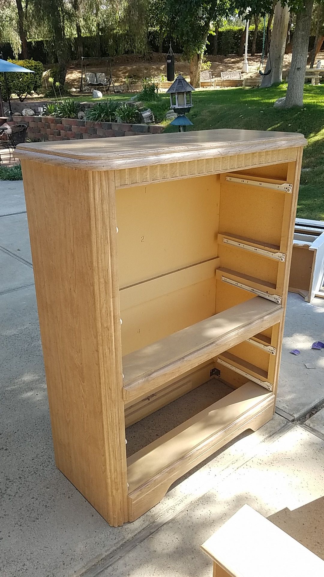 Tall 5 drawer wooden dresser