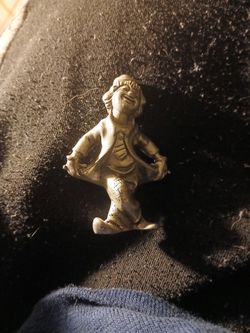Vintage Pewter Clown Figure