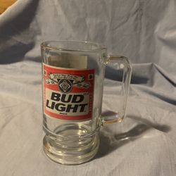 1990’s Bud Light Mug Glass