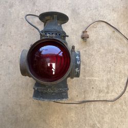 Vintage SANTA FE RAILROAD Switch Lamp Lantern Adlake