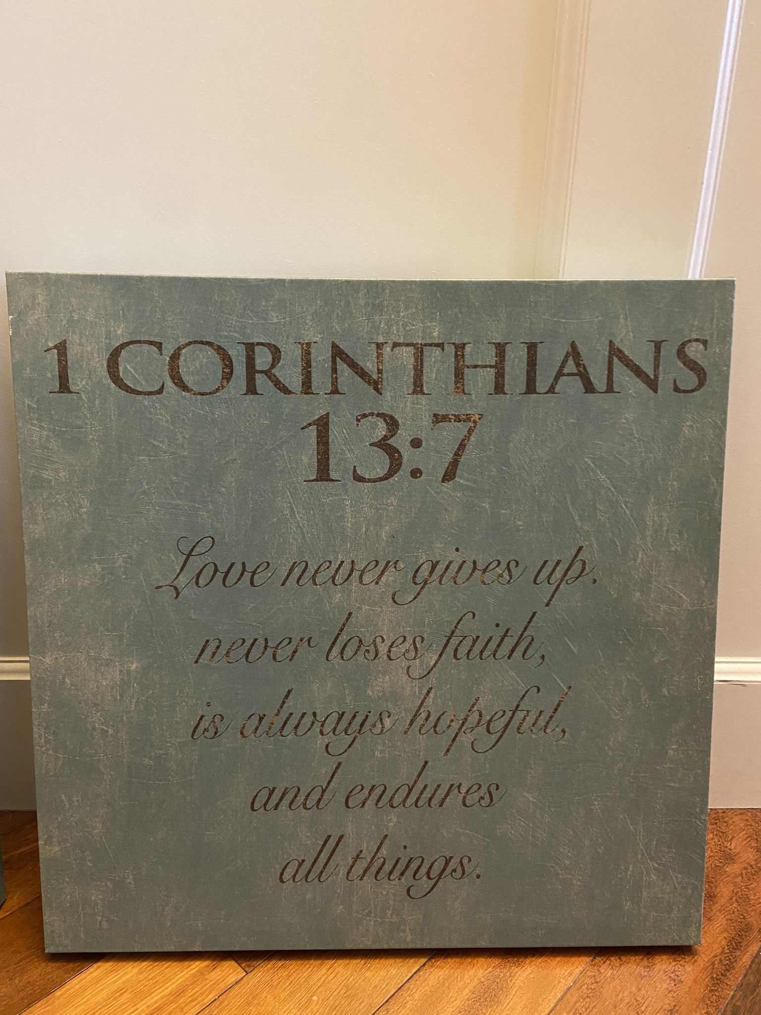 2 Religious Theme Paintings “Love Is, Faith Is”