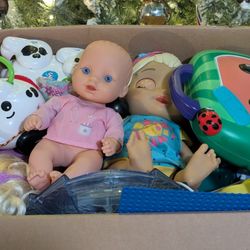 Box of miscellaneous toys 