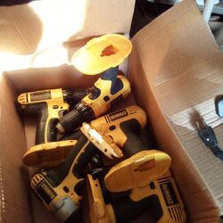 4 DeWalt 18volt Drills N 1 Impact Drill No Batts Or Charger All for $80 Or $20 Each
