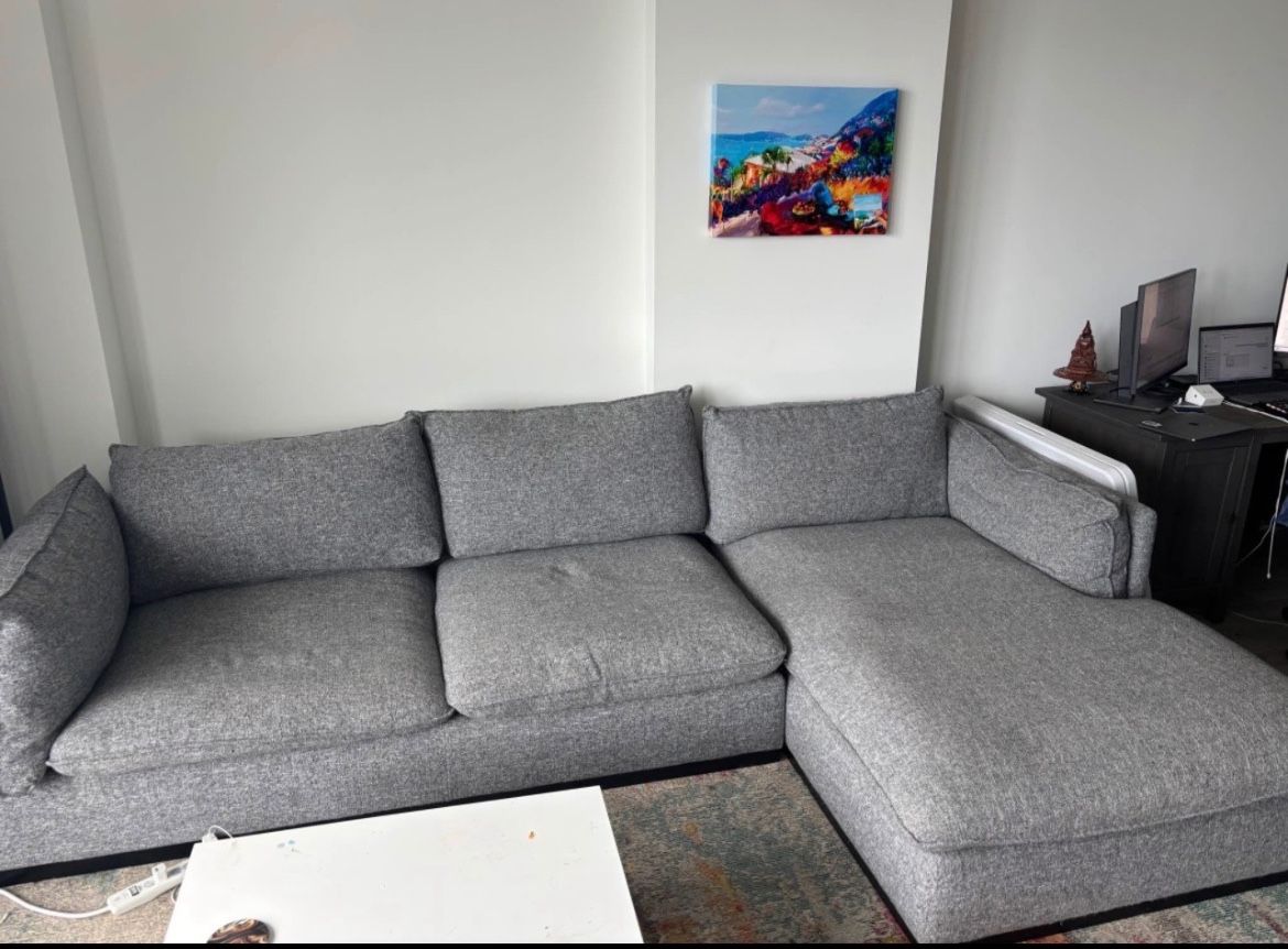 Grey Sectional Sofa Couch 🚚🚚🚚