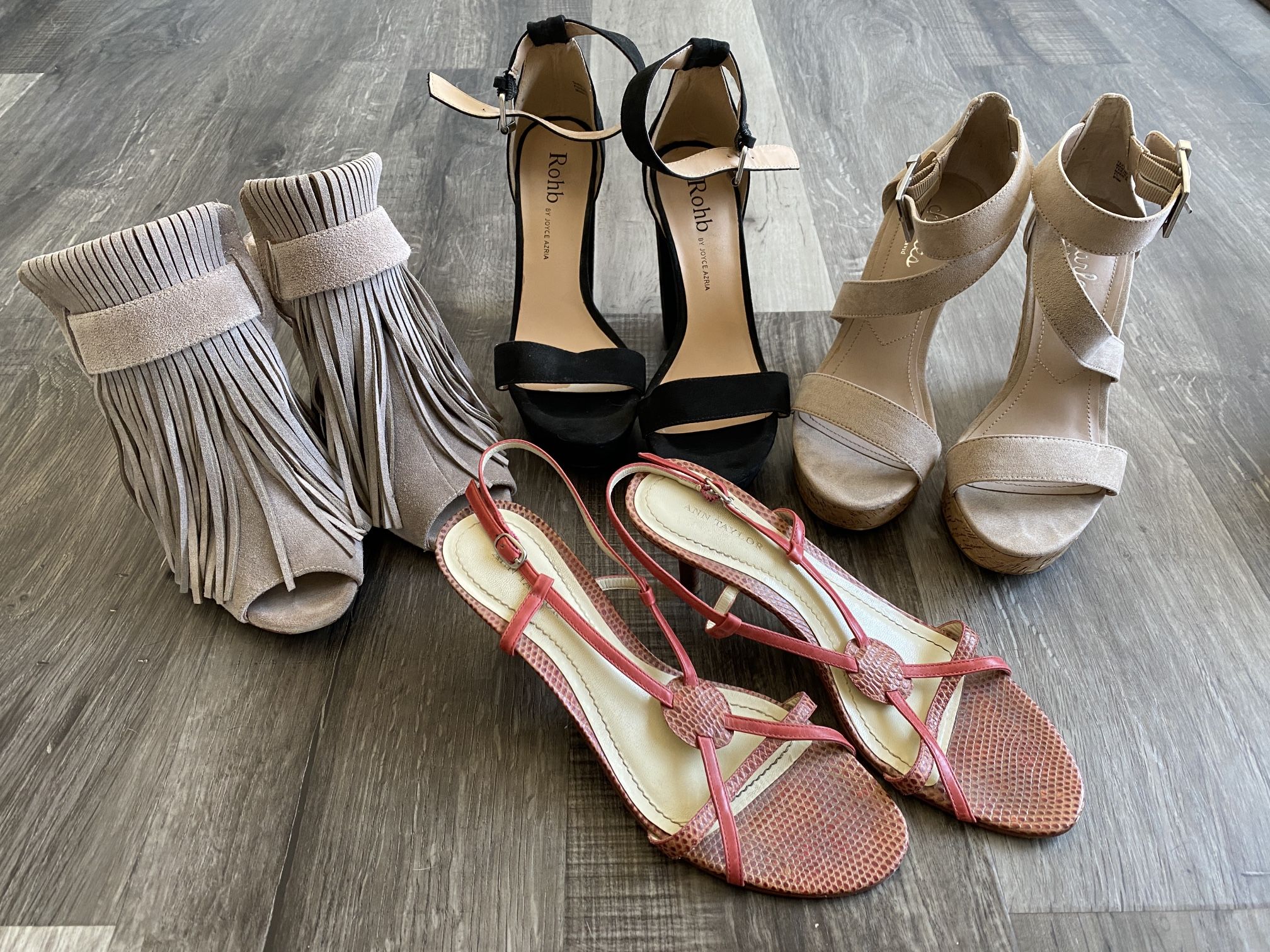 Lot Of Womens Heels - Ann Taylor, Rohb, Free People, Charles David