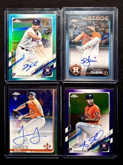 Astros Rookie Autograph Pitcher Lot (4) 2019-24