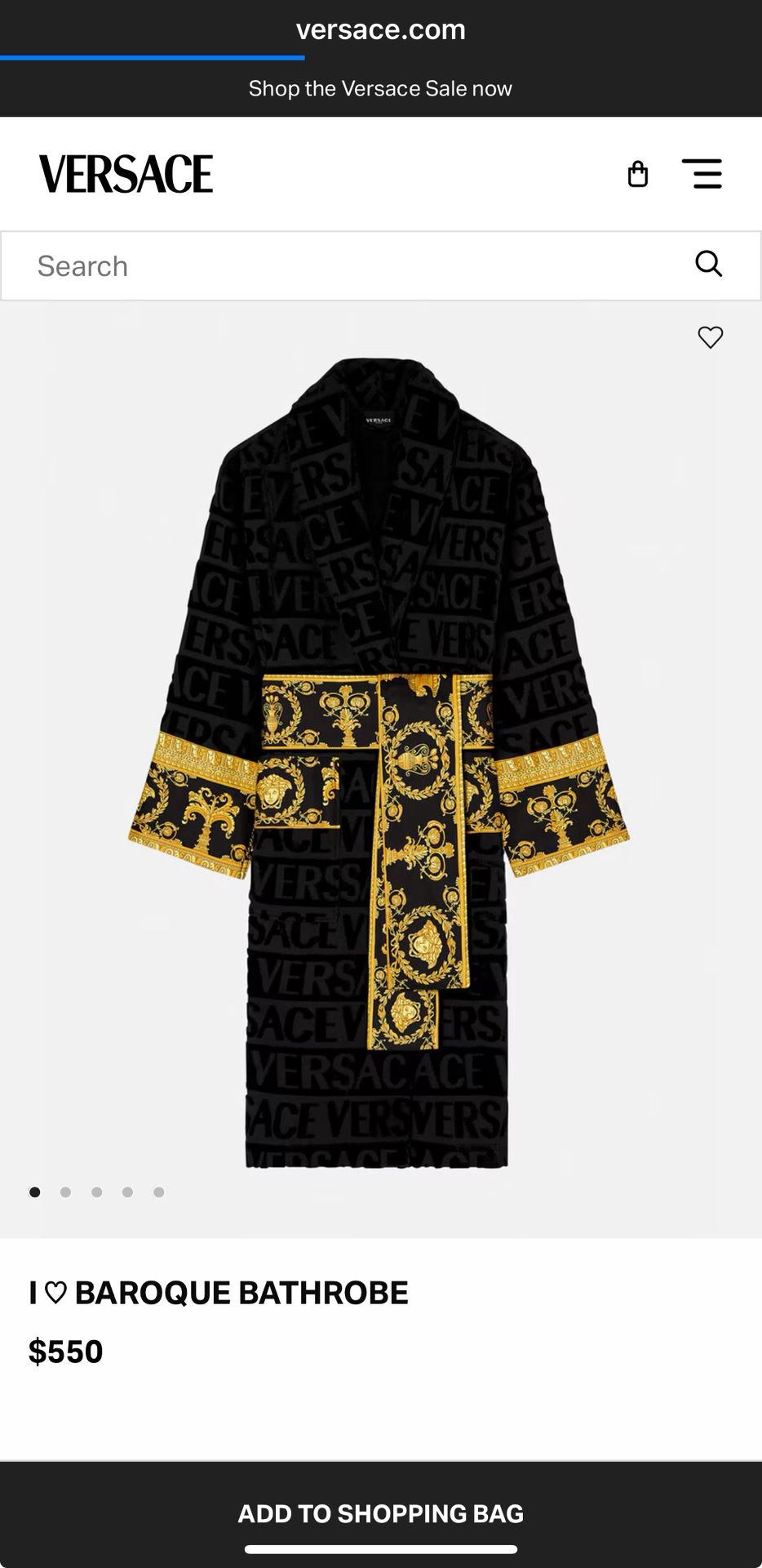 Versace Bath Robe 3XL