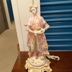 Vintage. Italian Porcelain Lamp