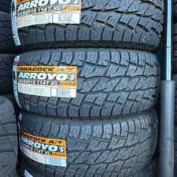 Vendo set 265/60R18 Arroyo AT Garantia  50,000