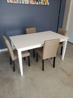 Table and chairs