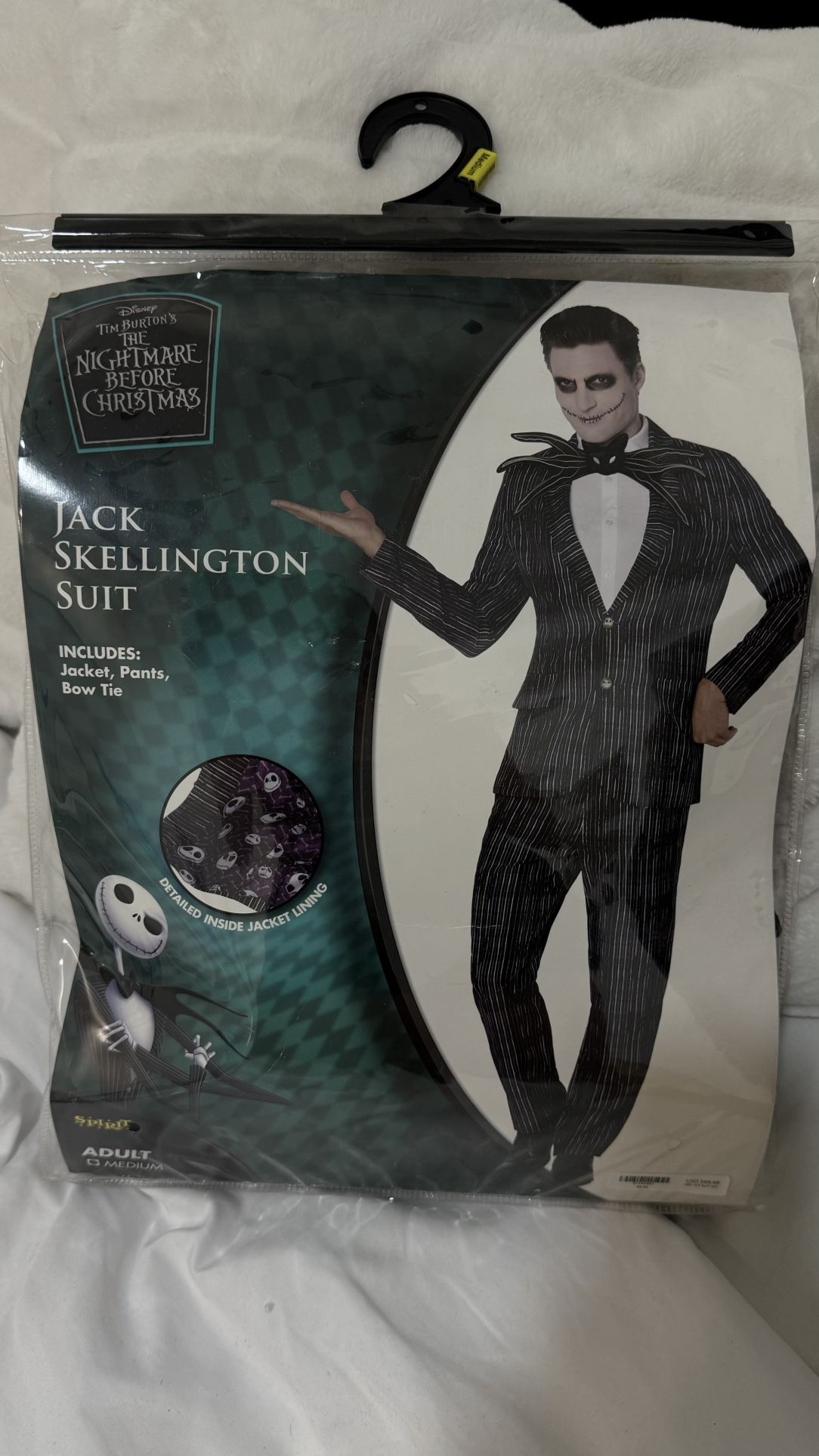 Jack Skellington Suit Size Adult Medium