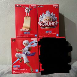 NEW IN BOX One Piece Round 1 Exclusive Round1 Figure Collab Luffy D Monkey Prize