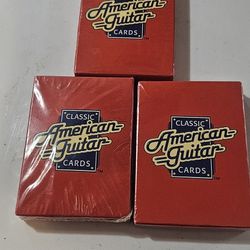 3 packages Of Classic American  Guitar Cards
