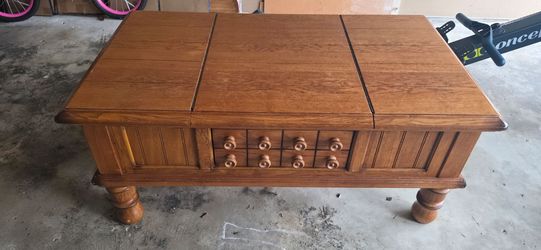 Wooden coffee table