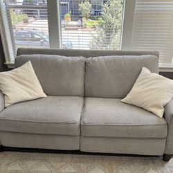Light grey La-Z-Boy Motorized Reclining Sofa