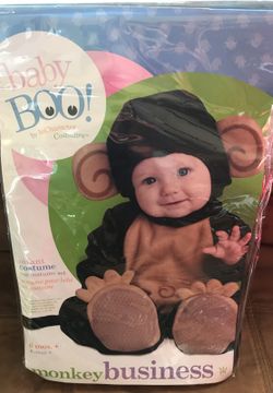 Infant Adorable Monkey Halloween Costume. Size 6-12m. Brand New