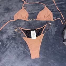 XL Brown Gucci bikini 