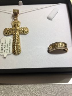 Cross pendant and Ring