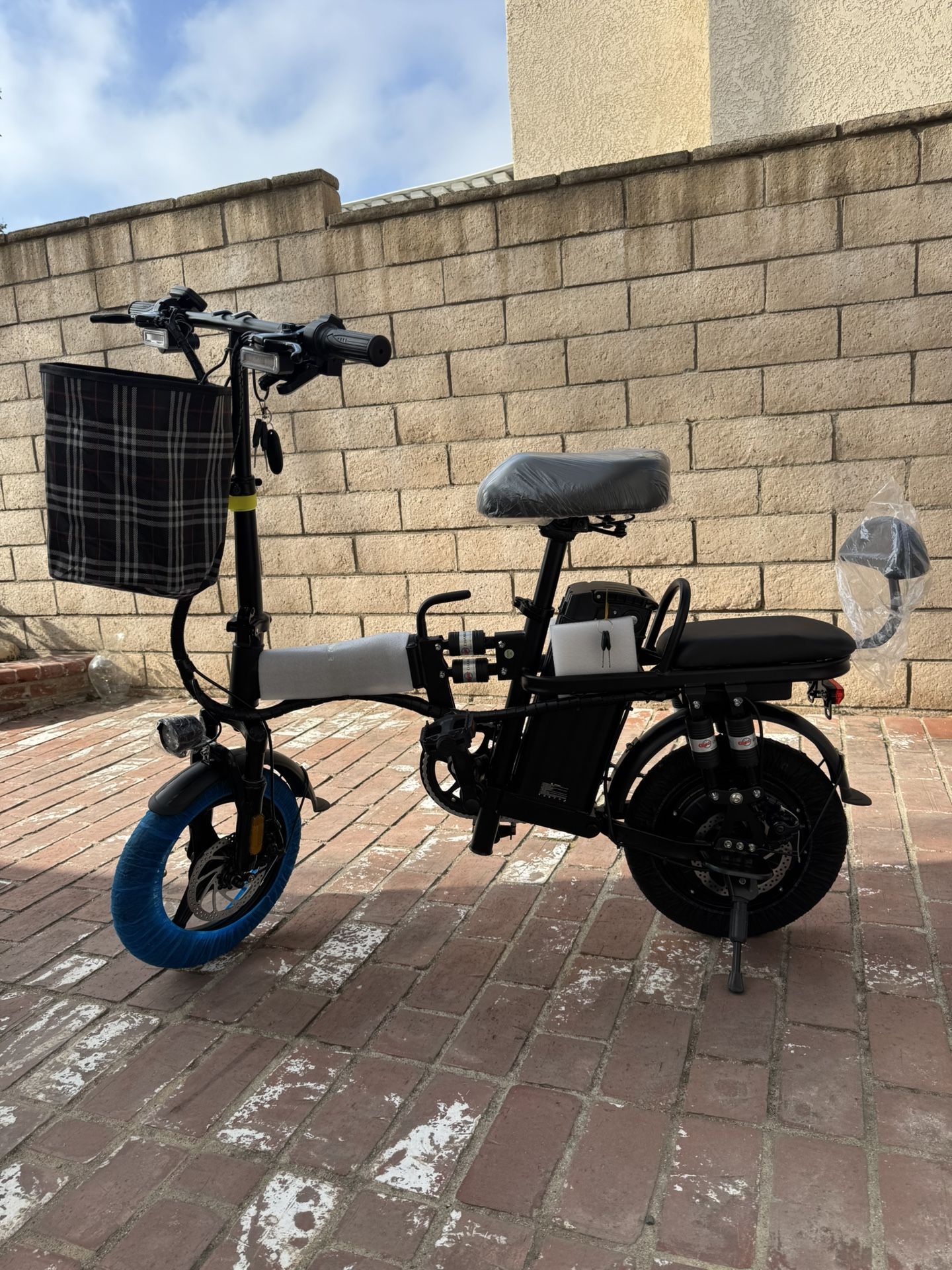 Folding electric bicycle