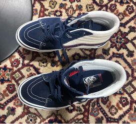 Vans Men's SK8 Dress Blues/Turtledove Hi Top Sneakers