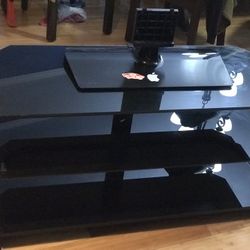 Glass TV stand 