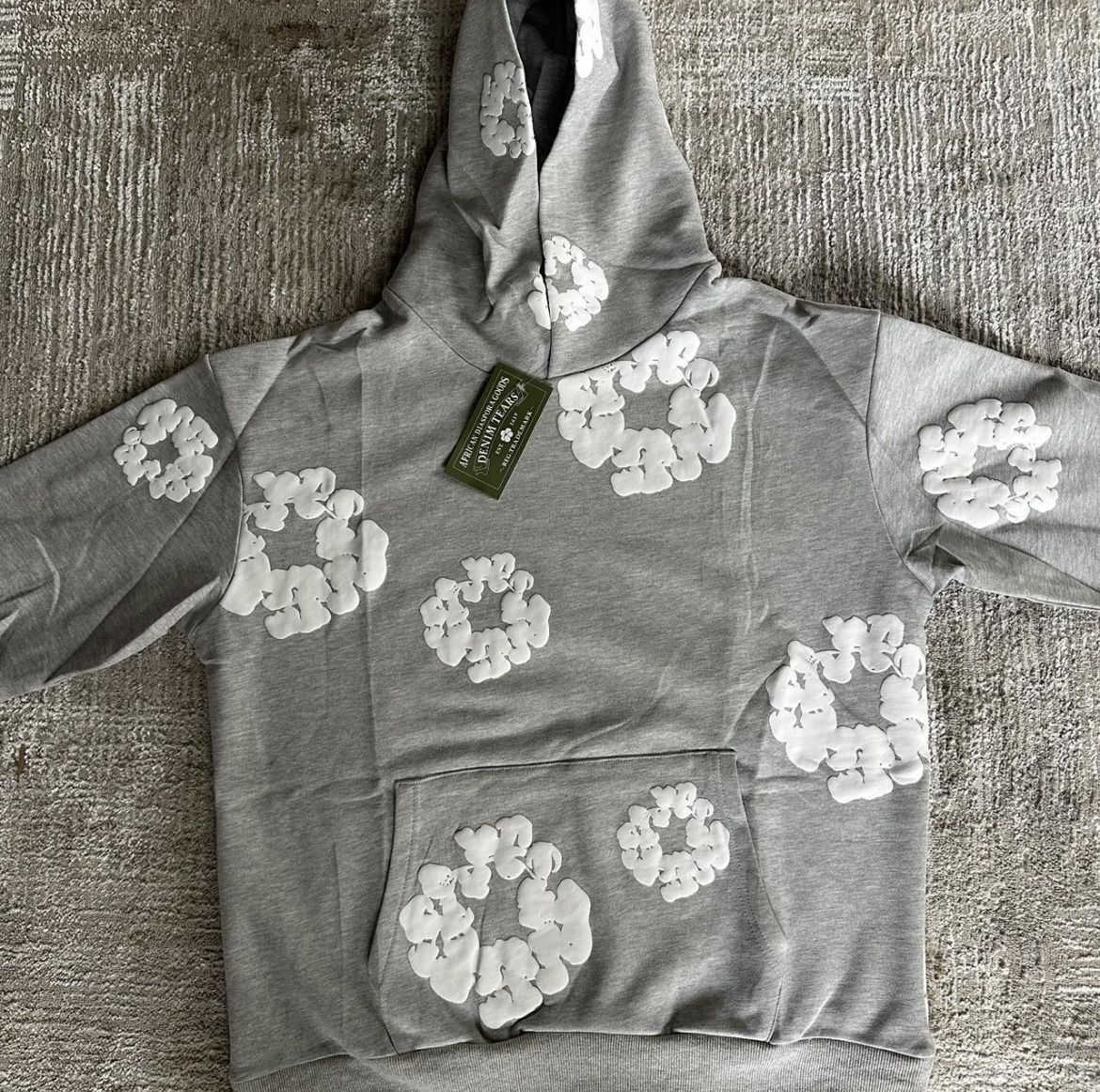 Gray Denim Tears Hoodie