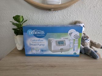 Dr. Brown's Customflow Double Electric Breast Pump with SoftShape Silicone Shields 
