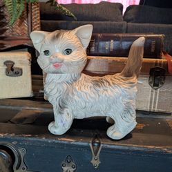 Vintage 1960s  Rubber Kitty Toy, 