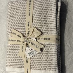 Natural Terrycloth Dish Towels, Beige