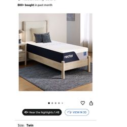 Like New Nectar Classic 12” Twin Memory Mattress