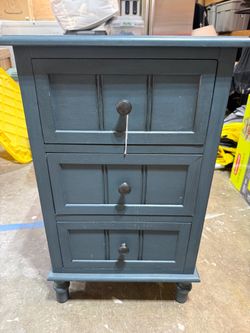 Small blue nightstand