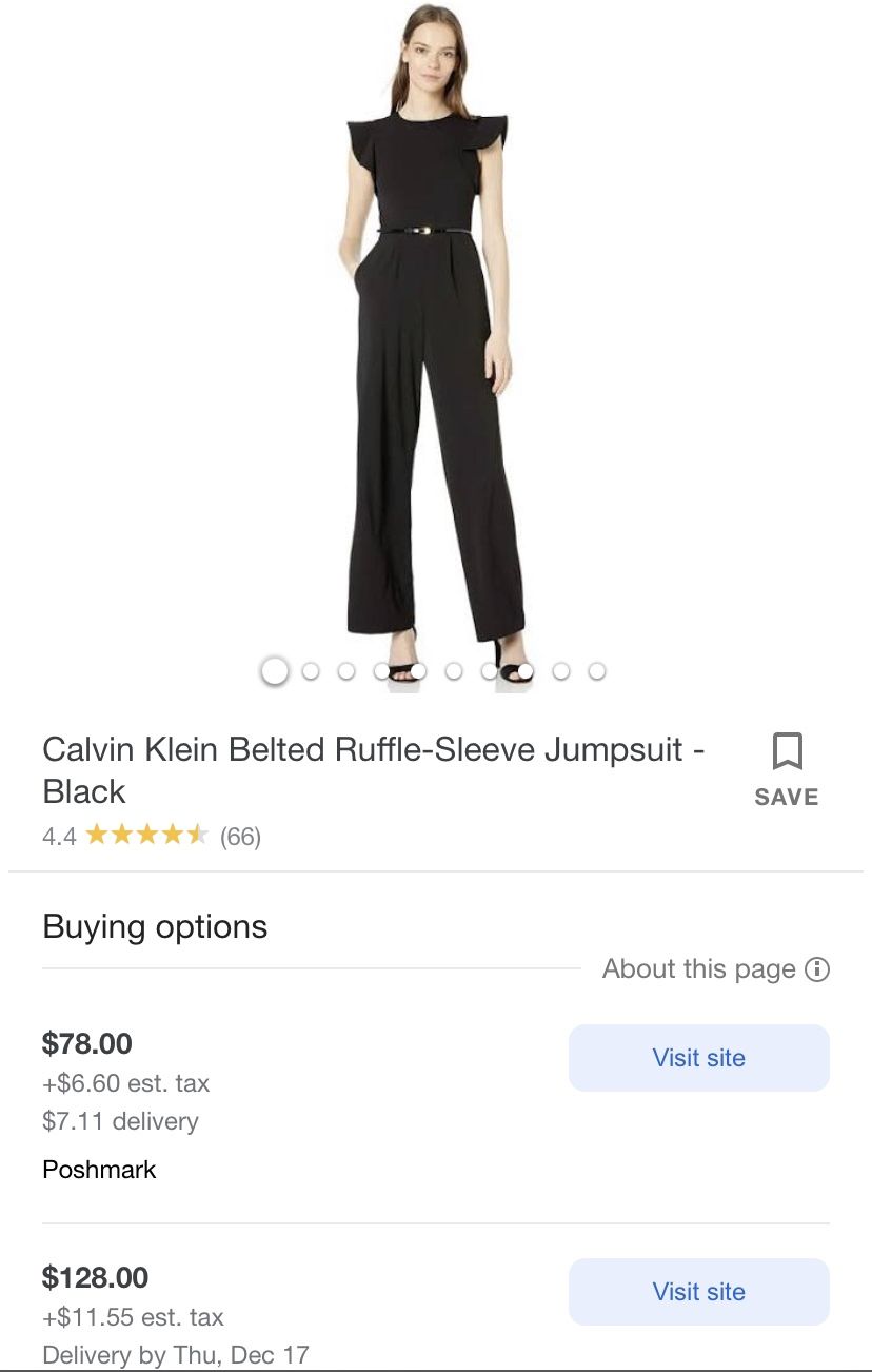 Calvin Klein One Piece Jumpsuit
