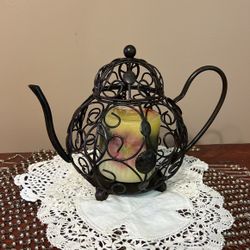 Metal Teapot Display