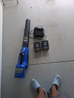 Kobalt 80V Max Brushless Leaf Blower + 2 Batteries & Charger ($75 MUST GO TODAY)