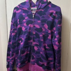 Bape Purple Camo Full Zip