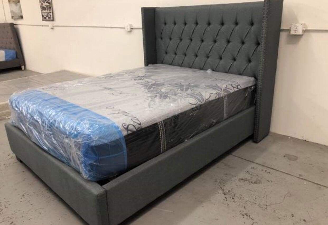 Bed frame with Mattress