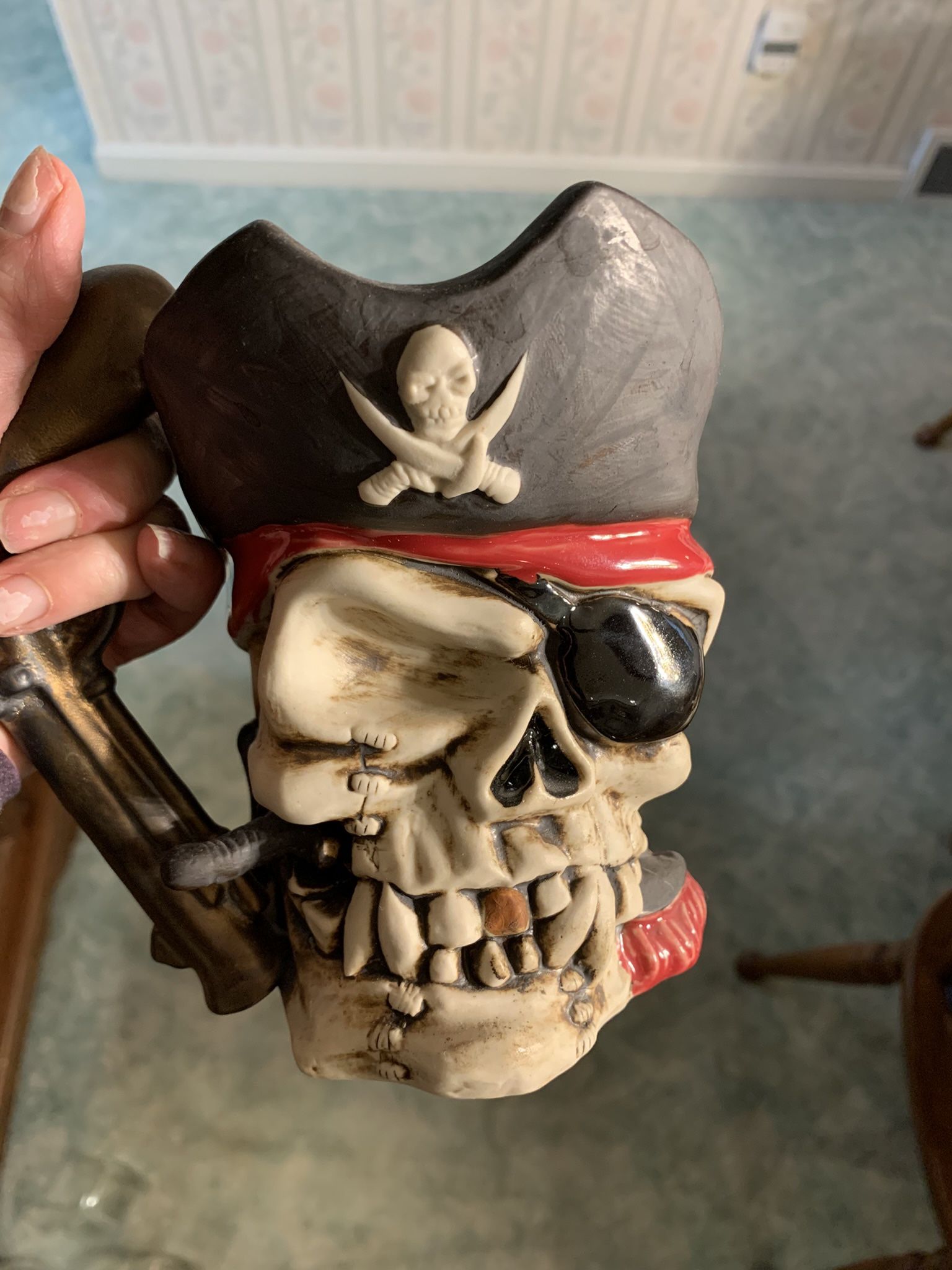Unique Ceramic Pirate Mug
