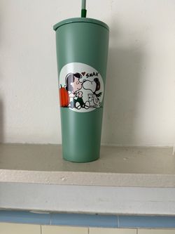 Snoopy green Starbucks cup