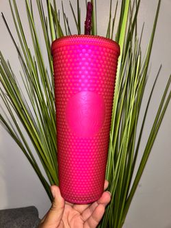 2023 Ruby Pink Studded Soft Touch Tumbler