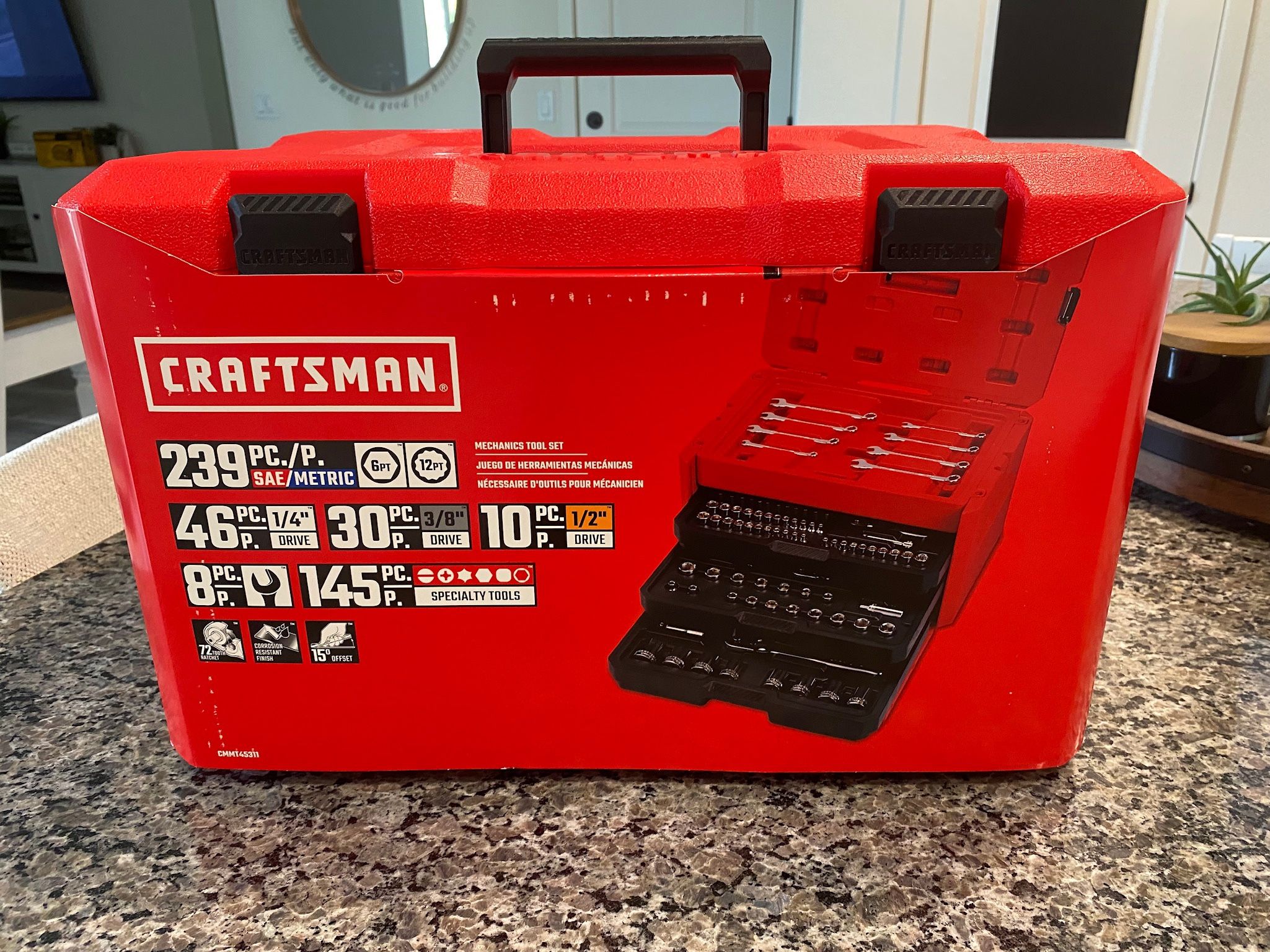 Craftsman 239 Pc Mechanics Tool Set 1/4 3/8 1/2 Socket Wrench Ratchet