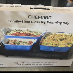 CHEFMAN Glass Warming Tray