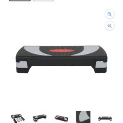 Zeny 30" Aerobic Stepper Adjust 4"-6"-8" Indoor Cardio Step Fitness Exercise With Risers